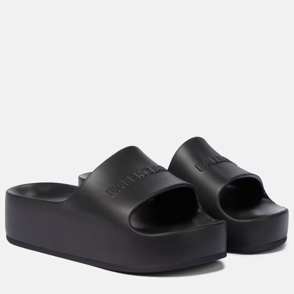 NEVER WORN - Balenciaga rubber platform slides